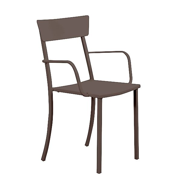 Sessel Mogan mit Armlehne - Stilvoller Gartenstuhl für Outdoor bronze günstig online kaufen