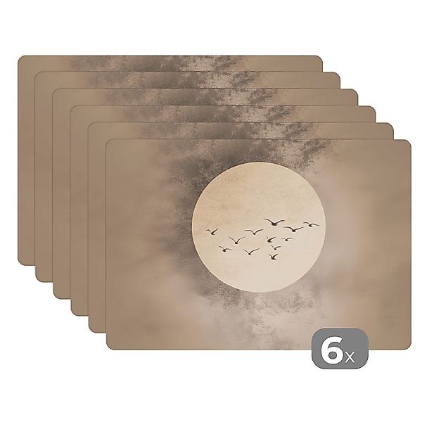 MuchoWow Platzset Vogel - Beige - günstig online kaufen