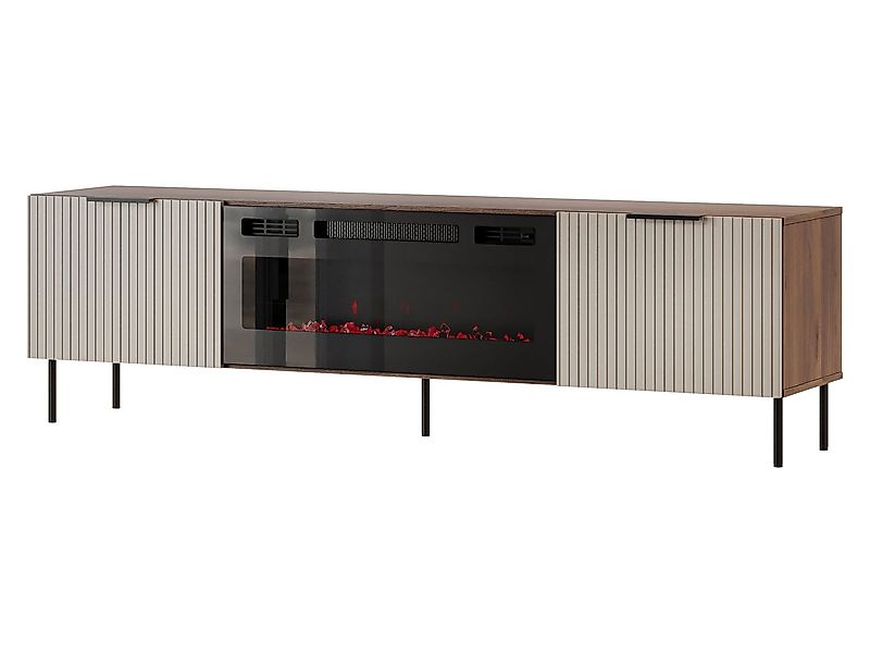 MIRJAN24 TV-Schrank Almera 06 mit Kamin (mit zwei Drehtüren) Realistische L günstig online kaufen