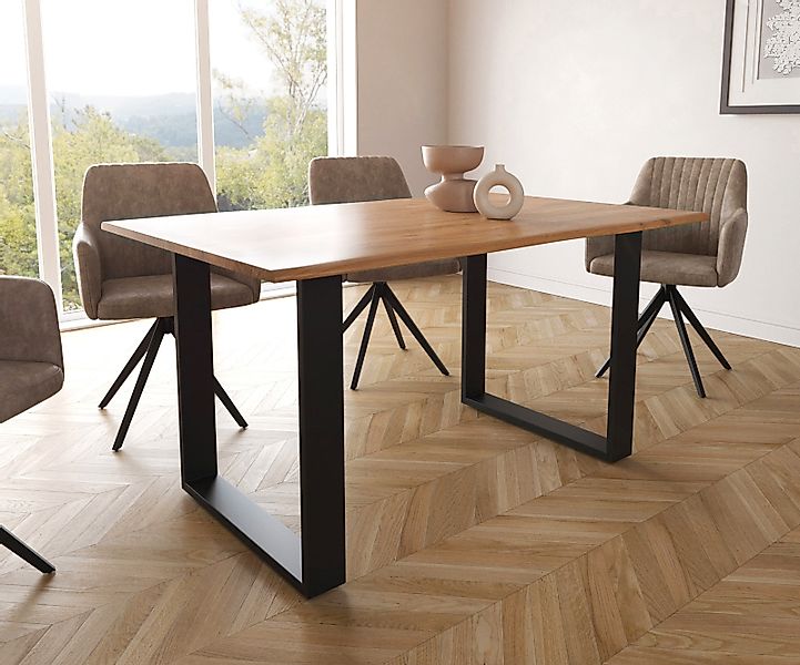 DELIFE Esstisch Edge, S Akazie Natur günstig online kaufen