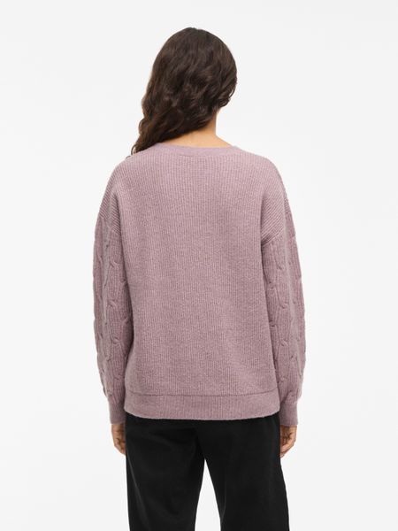 Vila Strickpullover VILASSIA O-NECK L/S CABEL günstig online kaufen