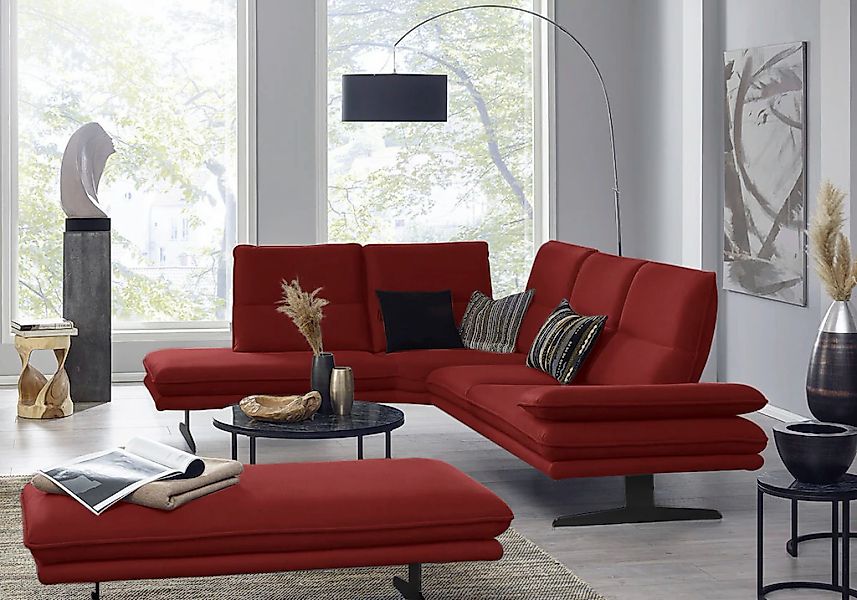 W.SCHILLIG Ecksofa "broadway, Designsofa, toller Sitzkomfort, zeitlos, eleg günstig online kaufen
