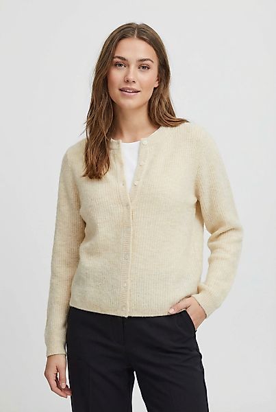 Vila Strickjacke "VILORY O-NECK L/S KNIT CARDIGAN-NOOS" Materialmix, regula günstig online kaufen