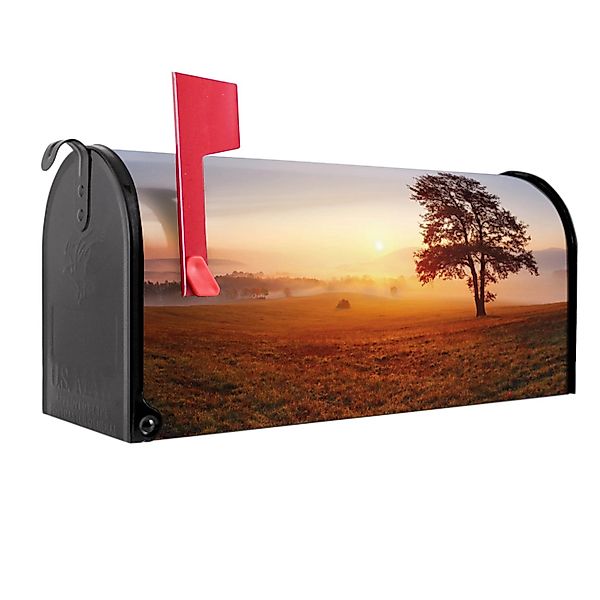 Banjado Amerikanischer Briefkasten Schwarz 48x22x16cm US Mailbox Letterbox günstig online kaufen