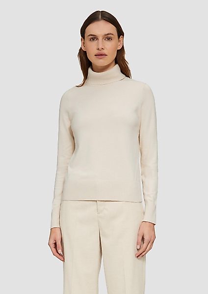 s.Oliver Longpullover Strickpullover Weicher Rollkragenpullover aus günstig online kaufen