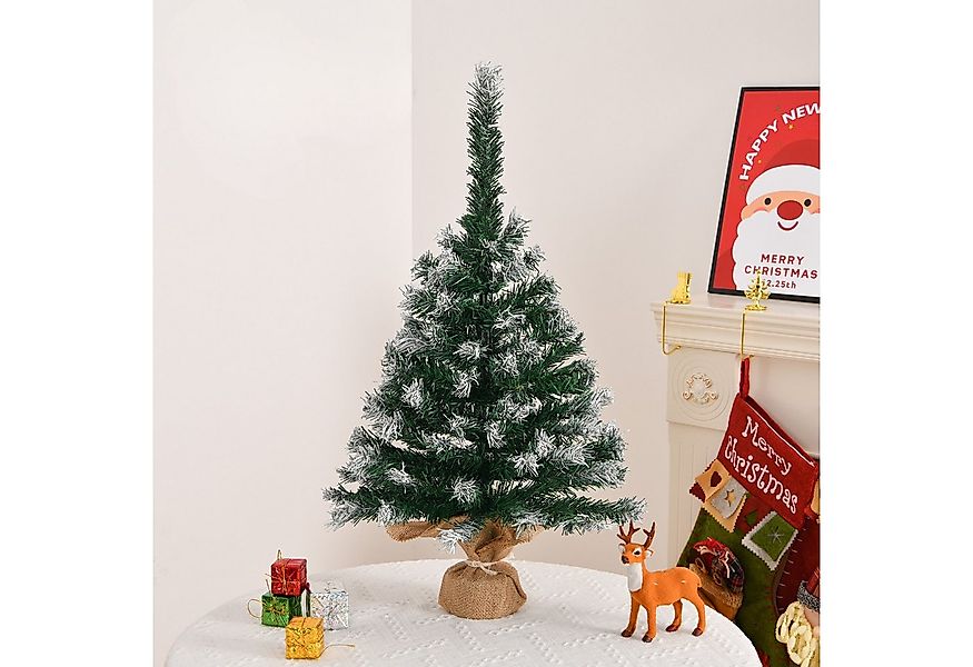 LALAHO Künstlicher Weihnachtsbaum 60cm Tisch-Weihnachtsbaum mit Schnee, Min günstig online kaufen