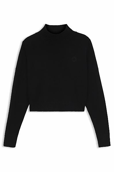 HUGO Blue Stehkragenpullover "Sesty", in Cropped-Länge, Oversize Fit günstig online kaufen