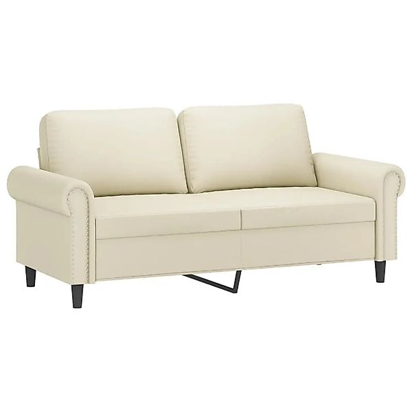 vidaXL 2-Sitzer-Sofa Creme 140 cm Kunstleder 359505 günstig online kaufen