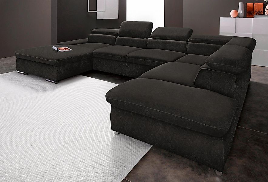 sit&more Wohnlandschaft "Alcudia U-Form" wahlweise mit Bettfunktion günstig online kaufen