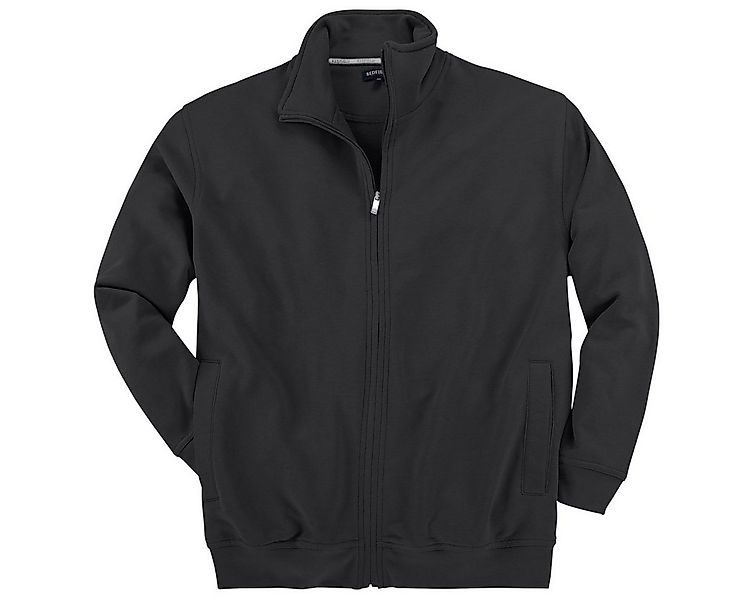 redfield Sweatjacke Sweatjacke Herren schwarz Redfield Stehkragen XXL günstig online kaufen