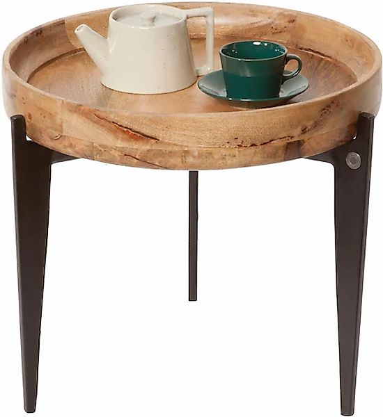 TOM TAILOR HOME Beistelltisch »T-TRAY TABLE SMALL«, mit Tablett, rund, ø 46 günstig online kaufen