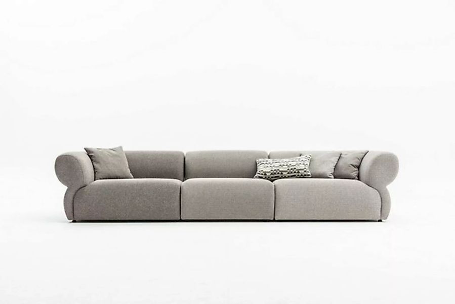 JVmoebel Big-Sofa Grau Sofa 5 Sitzer Wohnzimmer Luxus Design Couch Möbel 37 günstig online kaufen