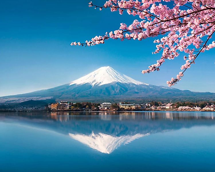 Fototapete "Vilkan Fuji" 4,00x2,50 m / Glattvlies Perlmutt günstig online kaufen