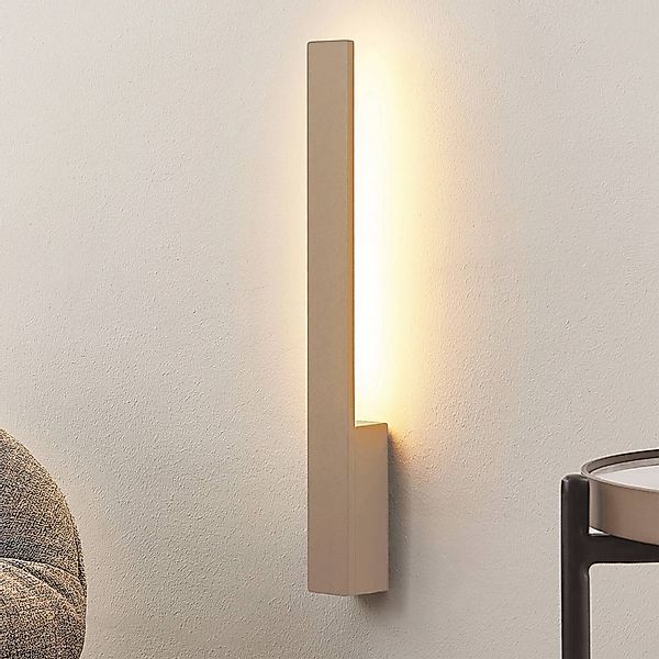 Arcchio LED-Wandleuchte Ivano, beige, 43 cm hoch, Metall günstig online kaufen