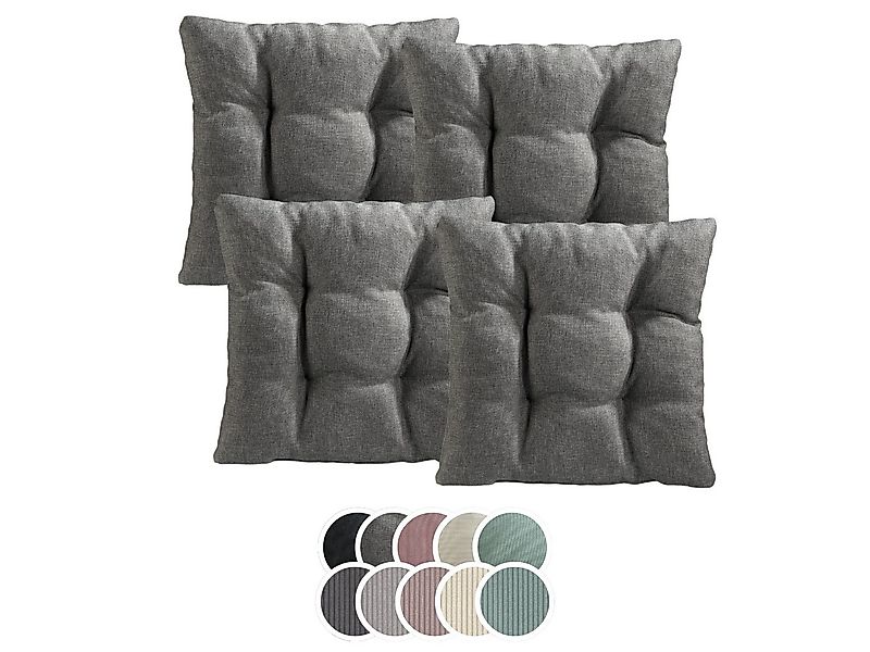 XDREAM Stuhlkissen Sitzkissen Set (2er & 4er) für Stühle und Bänke, robuste günstig online kaufen