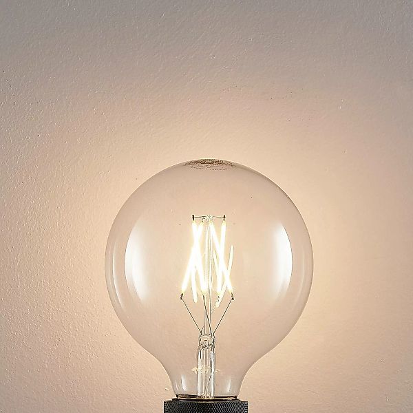LED-Filament E27 6W 2.700K G125 Globe klar 2er-Set günstig online kaufen