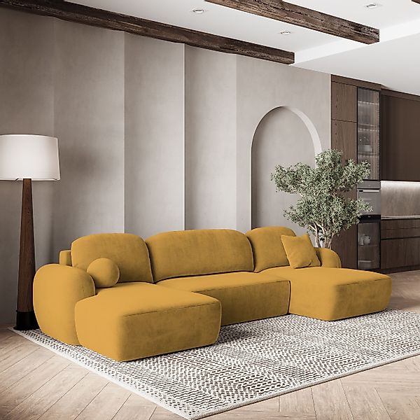 Masseno Ecksofa SAVONA mit Schlaffunktion U-Form, günstig online kaufen