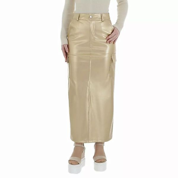 Ital-Design Lederimitatrock Damen Elegant (86365159) Stretch Maxirock in Go günstig online kaufen