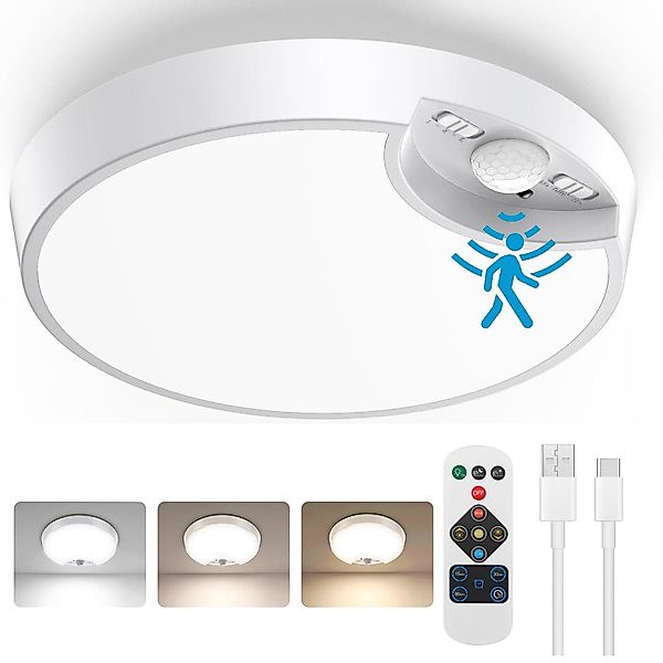 BlingBin LED Deckenleuchte Akku mit Bewegungsmelder, günstig online kaufen
