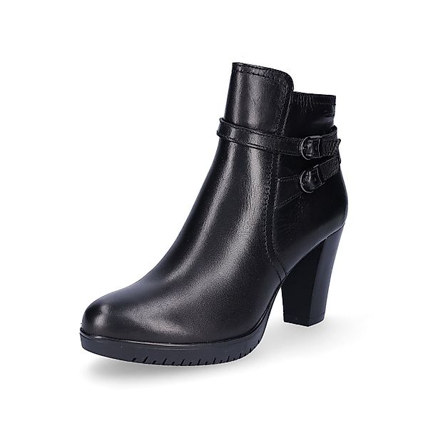 Tamaris Tamaris Damen Leder Stiefelette schwarz günstig online kaufen