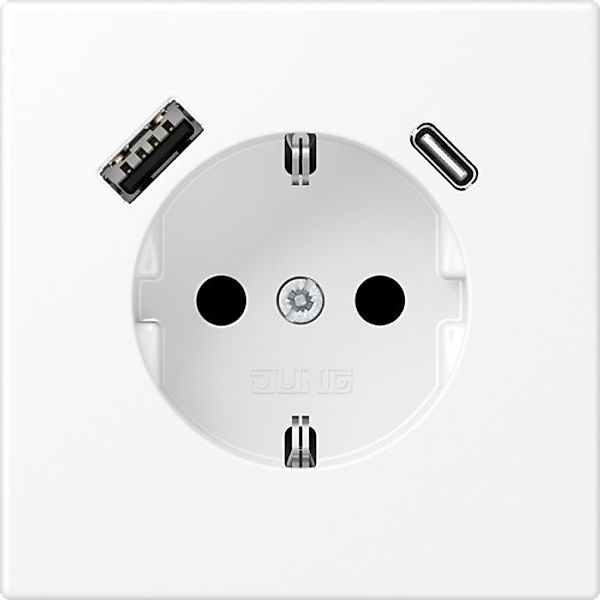 Jung SCHUKO Steckdose mit USB Typ AC LS 1520-15 CA WWM - LS1520-15CAWWM günstig online kaufen