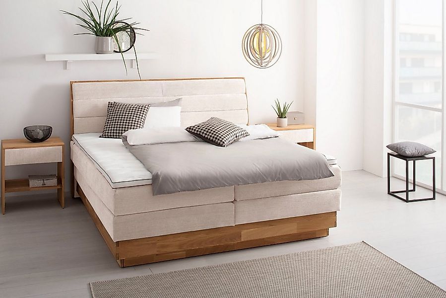 OTTO products Boxspringbett, LED-Beleuchtung, mit zertifizierten, recycelte günstig online kaufen