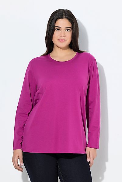 Ulla Popken T-Shirt Shirt Relaxed Rundhalsausschnitt günstig online kaufen
