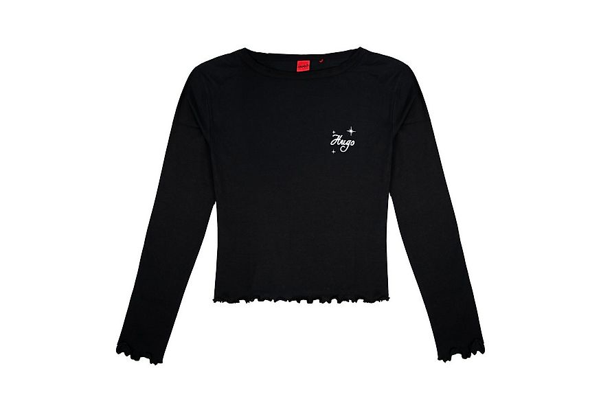 HUGO T-Shirt Casual LS-Shirt mit Logo auf der Brust günstig online kaufen