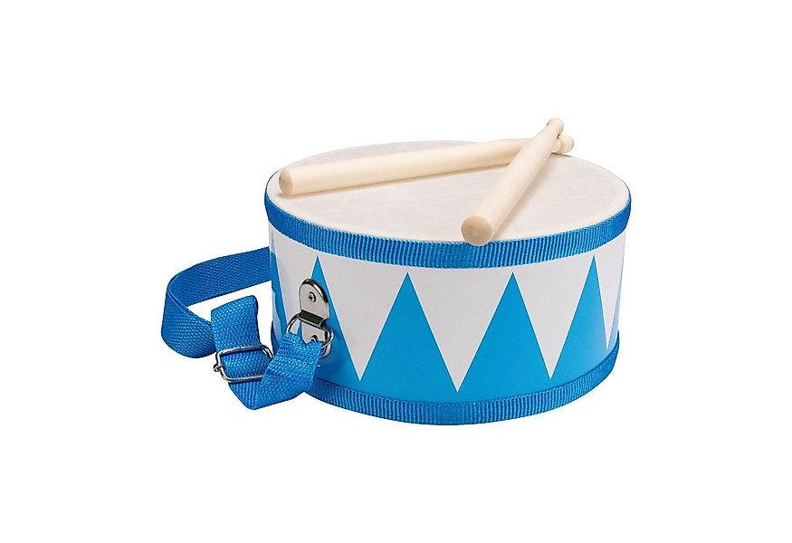GICO Spielzeug-Musikinstrument Trommel für Kinder blau/weiss – Holz, 20 cm, günstig online kaufen