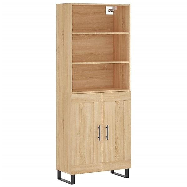 vidaXL Highboard Sonoma-Eiche 69,5x34x180 cm Holzwerkstoff 3189984 günstig online kaufen