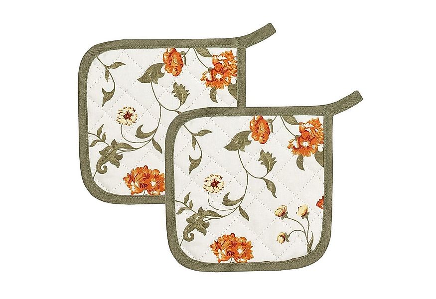 Kracht Topflappen Blümchen, (Set, 2-tlg., Set), 2er Set Topflappen, wattier günstig online kaufen
