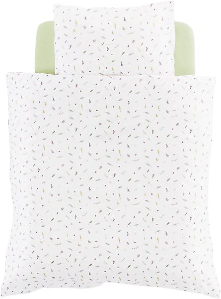 Träumeland Babybettwäsche "Sommergrün" 2 Stk. tlg. mit Allover-Print günstig online kaufen
