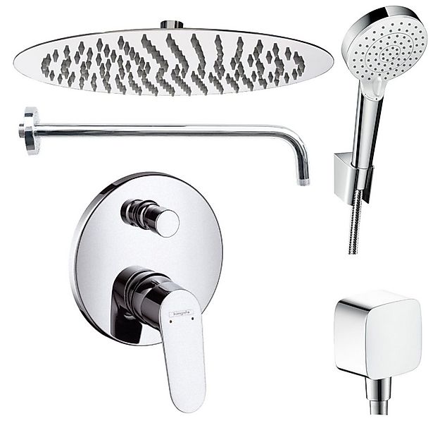 Hansgrohe und Jowi Duscharmatur Focus Unterputz Duschsystem, Regendusche ru günstig online kaufen
