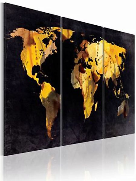 artgeist Wandbild Weltkarte - Treibsand mehrfarbig Gr. 60 x 30 günstig online kaufen