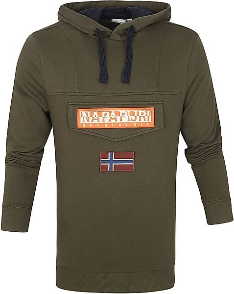 Napapijri Burgee Sweater Dunkelgrün - Größe S günstig online kaufen