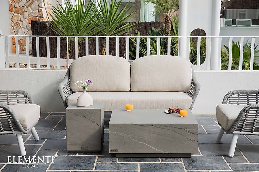 ELEMENTI Gartentisch COLORADO Betontisch, Sandsteinoptik, Gartentisch, günstig online kaufen