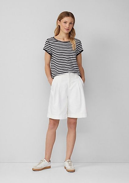 s.Oliver Jeansshorts Jeans-Hose SURI Denim-Bermuda mit Bundfalten günstig online kaufen