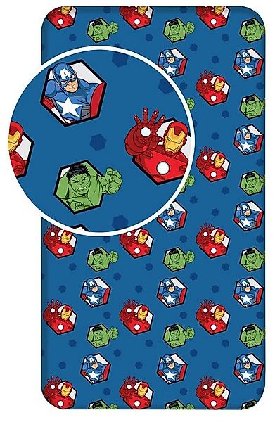 The AVENGERS Spannbettlaken Marvel Avengers Spannbettlaken Iron Man Hulk, R günstig online kaufen