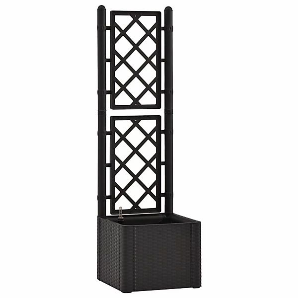 vidaXL Garten-Hochbeet mit Spalier Selbstbewässerungssystem Anthrazit 64608 günstig online kaufen