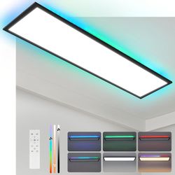 ZMH LED Deckenleuchte Wohnzimmer Deckenpanel Dimmbar günstig online kaufen
