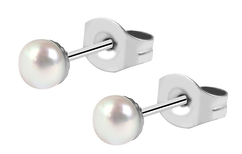 Adelia´s Paar Ohrhänger "Damen Ohrringe – Ohrstecker aus Edelstahl mit Süßw günstig online kaufen