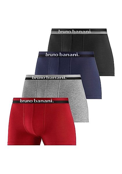 Bruno Banani Boxer Boxershorts für Herren (Packung, 4-St) mit erhabenem Log günstig online kaufen