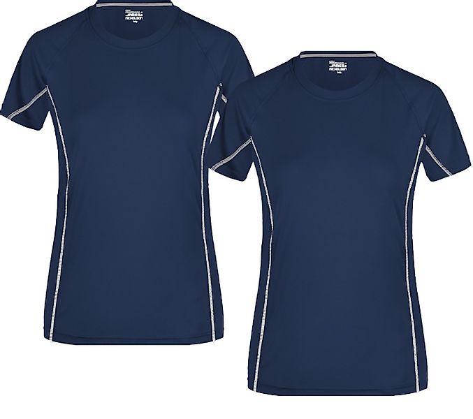 James & Nicholson Laufshirt Doppelpack Damen Sportshirt mit reflektierenden günstig online kaufen