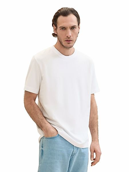 Tom Tailor Herren T-Shirt PIQUE - Regular Fit günstig online kaufen