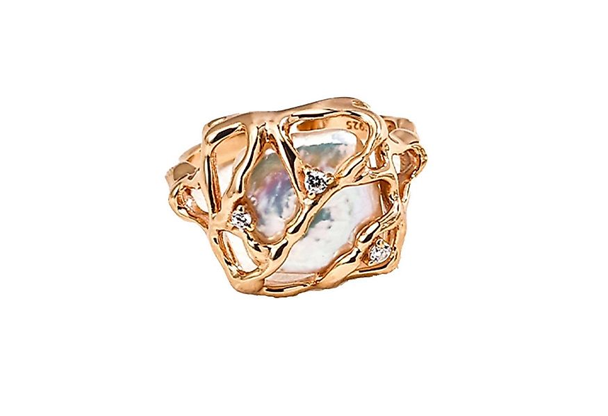 Jumpeak Silberring ring silber 925 damen,perlen ring,quadrat ring,18k ring günstig online kaufen