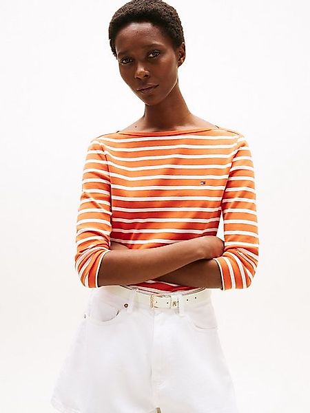 Tommy Hilfiger 3/4-Arm-Shirt NEW CODY SLIM BOAT-NK 3/4SLV mit Logostickerei günstig online kaufen