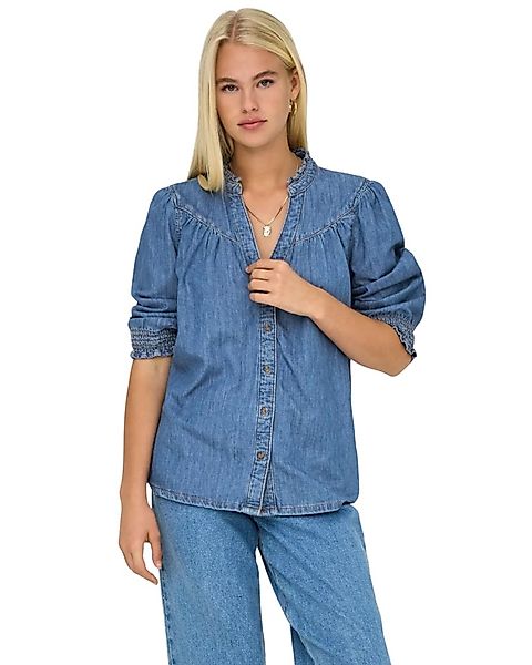 ONLY Jeansbluse bequemes Regular Fit Denim Shirt günstig online kaufen