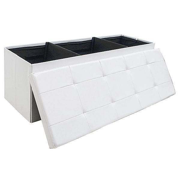 DuneDesign Sitzbank mit Stauraum - 110x38x38 Polsterbank mit Aufbewahrungsb günstig online kaufen