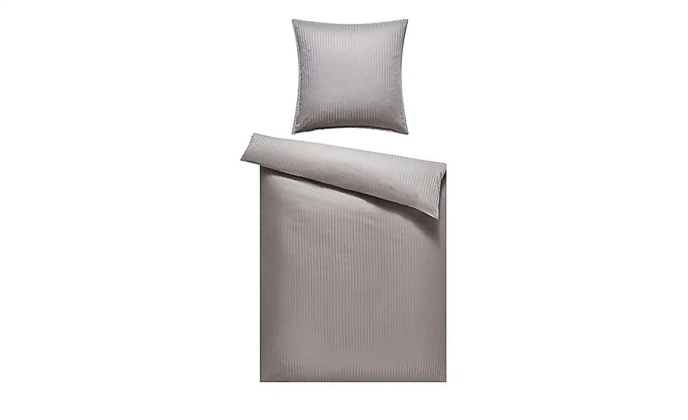 como Damast-Bettwäsche   ¦ grau ¦ Maße (cm): B: 135 Geschenkideen > Kuschel günstig online kaufen