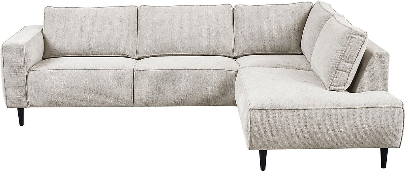 Places of Style Ecksofa »Fumone, Lederoptik oder Soft-Touch Chenille«, Brei günstig online kaufen